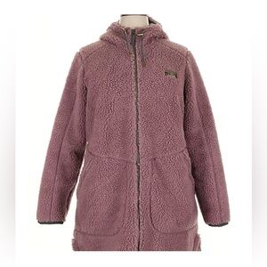 L.L. Bean Mauve Sherpa Fleece Coat